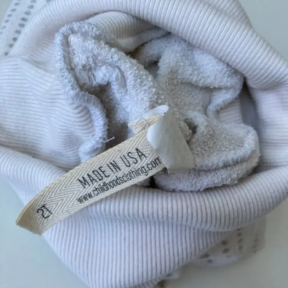 Childhoods Clothing Skinny Sweats - Mint Seafoam Dash Dot - 18-24M